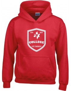 SWEATSHIRT CAPUCHE ROUGE ENFANT - COLLEGE ST THERESE