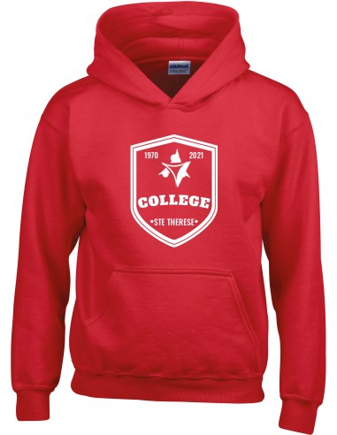 SWEATSHIRT CAPUCHE ROUGE ENFANT - COLLEGE ST THERESE