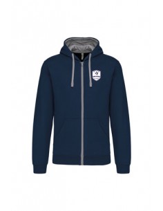 sweat zippé homme gris 2