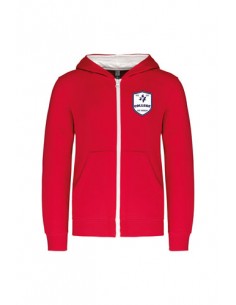 sweat zippé enfant gris 2