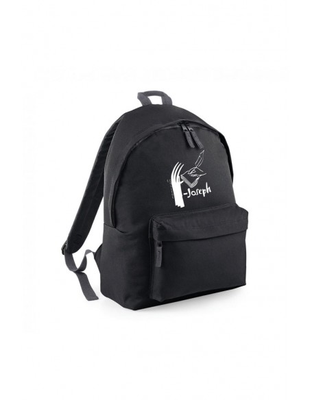 SAC A DOS NOIR DEVANT SAINT JOSEPH