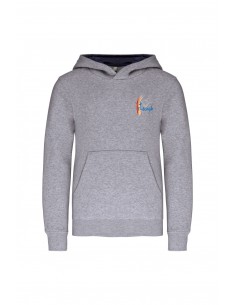 SWEATSHIRT CAPUCHE CONTRASTEE ENFANT NAVY - Collège Saint Joseph 2