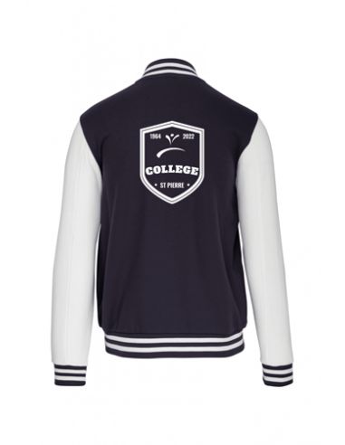 VESTE MOLLETON CAMPUS ENFANT SAINT PIERRE DOS NOIR