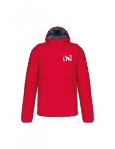 doudoune capuche homme nds rouge