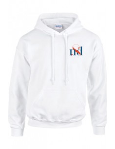 sweat capuche adulte blanc