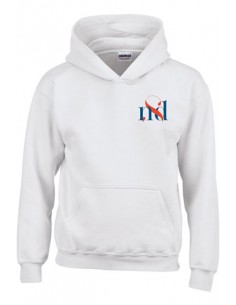 sweat capuche enfant blanc