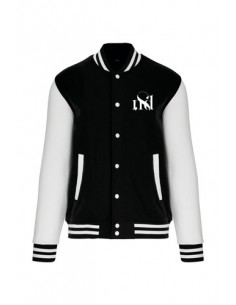 Veste campus adulte noir