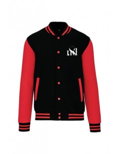 Veste campus adulte noir 2