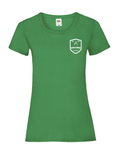 tee shirt femme sainte cécile coeur vert