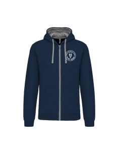 SWEAT ZIPPE HOMME COEUR NAVY