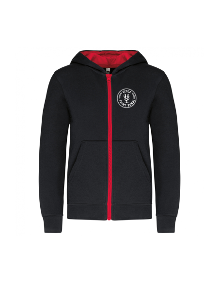 SWEAT ZIPPE CAPUCHE PRENOM - ENFANT - SAINT HENRI COEUR NOIR