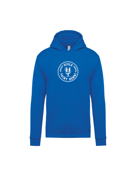 SWEAT CAPUCHE - ENFANT - SAINT HENRI COEUR BLEU ROI