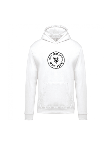 SWEAT CAPUCHE - ENFANT - SAINT HENRI COEUR BLANC