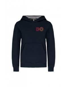 SWEAT CAPUCHE CONTRASTE enfant - SAINT DOMINIQUE - navy