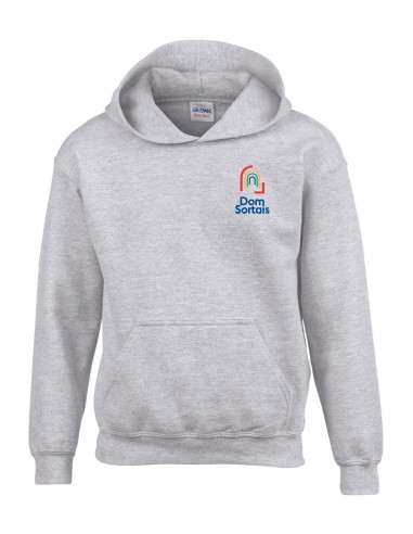 SWEATSHIRT CAPUCHE ENFANT DOM SORTAIS - C - ASH -