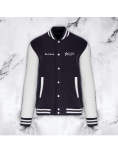 Veste campus St Jo navy blanc