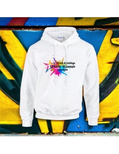 SWEAT CAPUCHE ST JO BLANC