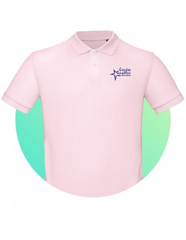 POLO H SJB ROSE LOGO BLEU