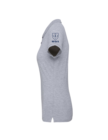POLO FEMME JMDLM MANCHE OXFORD GREY