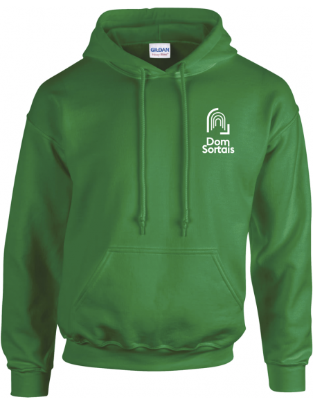 SWEAT CAPUCHE VERT MANCHE