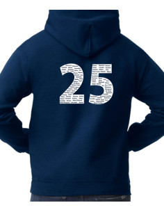 SWEAT CAPUCHE ENF BLEU NAVY DOS