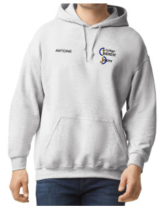 SWEAT CAPUCHE ASH LOGO COEUR + PRENOM AC