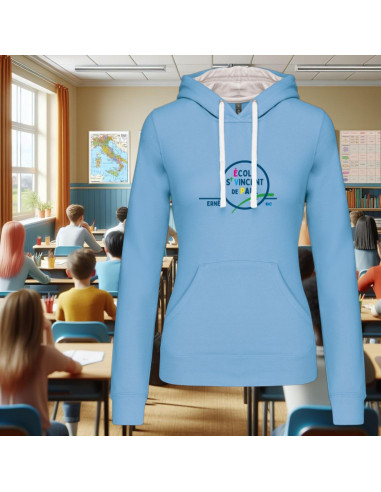 SWEAT CAPUCHE BICOLORE FEMME - SAINT...