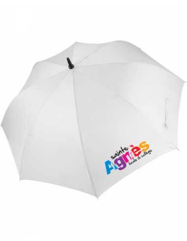 Un grand parapluie golf à l'image de l'école de votre enfant