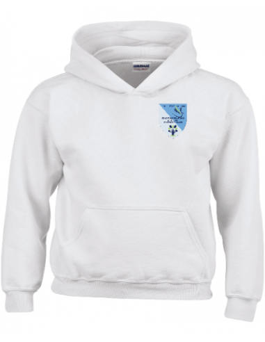 sweat enfant blanc sainte coeur de marie logo coeur couleur sillé