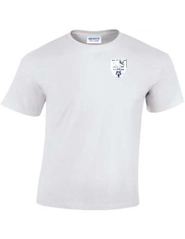 tee shirt homme blanc logo mono sillé