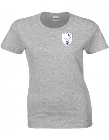 tee shirt gris femme logo mono sillé