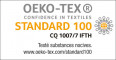 STANDARD 100 certificat délivré par OEKO-TEX® - Accréditation N° 1501003